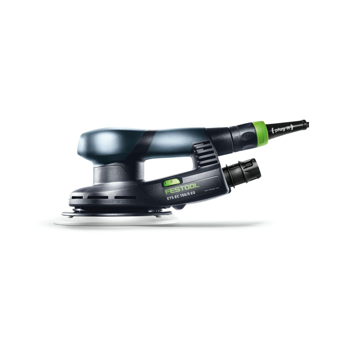 Lijadora rotorbital Festool ETS EC150/3 EQ-Plus 400 W 150 mm sin escobillas + 250x discos lijadores + 2x almohadilla protectora + almohadilla de interfaz + systainer
