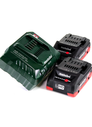 Metabo PA 14.4-18 LED-USB Akku Power Adapter Basis Set mit 2x LiHD Akku 4,0 Ah + Ladegerät ASC55