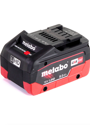 Metabo PA 14.4-18 LED-USB adaptateur secteur pour batterie, kit de base avec 1x batterie LiHD 8,0 Ah - sans chargeur