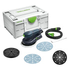 Festool ETS EC 150/5 EQ-Plus Exzenterschleifer 400 W 150 mm Brushless + 250x Schleifscheibe + 2x Protection Pad + Interface Pad + systainer - Toolbrothers