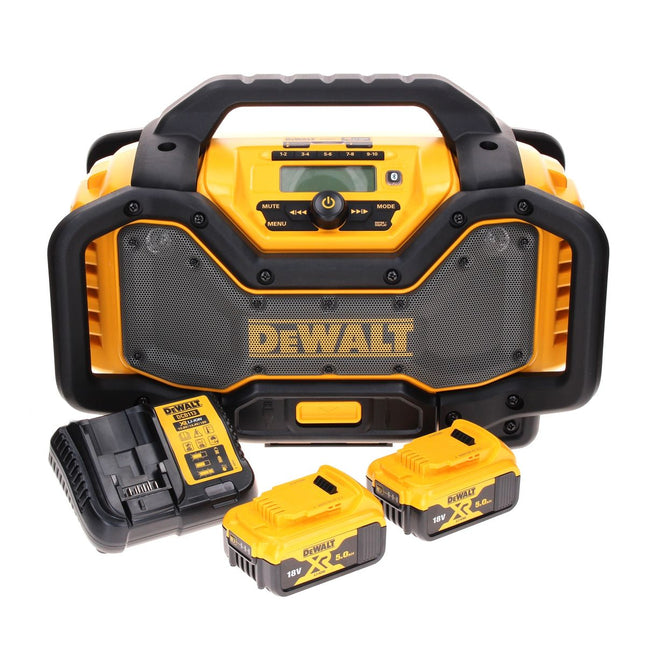 Radio a batteria DeWalt DCR 027 P2 DAB+ 10,8-18,0 V + 2 batterie 5,0 Ah + caricabatterie
