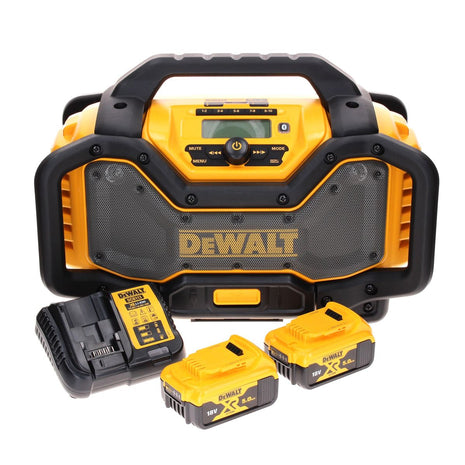 Radio à batterie DeWalt DCR 027 P1 DAB+ 10,8-18,0 V + 2x batteries 5,0 Ah + chargeur