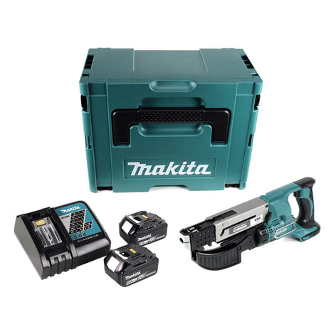 Makita DFR 550 RGJ cargador de batería destornillador 18 V 25 - 55 mm + 2x baterías 6,0 Ah + cargador + Makpac