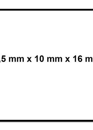 Meisterling Caterpillar PLUS 1,5 mm x 10 mm x 16 m 4 piezas (4x 006050000050) lámina selladora adhesiva por ambos lados