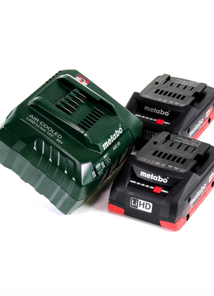 Taladro atornillador a batería Metabo BS 18 L BL Q 18 V 60 Nm sin escobillas + MetaLoc + 2 baterías LiHD 4,0 Ah + cargador