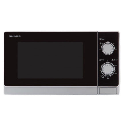Sharp R200INW Micro-ondes à contrôle mécanique Argenté 20 l 800 W