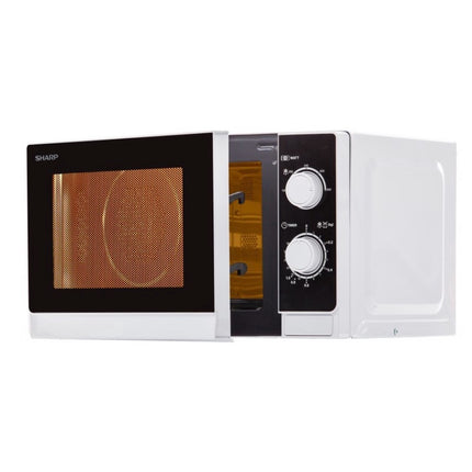 Sharp R200INW Micro-ondes à contrôle mécanique Argenté 20 l 800 W