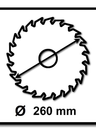 Festool Universal Sägeblatt W60 260 x 2,5 x 30 mm ( 494604 ) für Kapp Zugsäge KS 120 und KS 88 - Toolbrothers