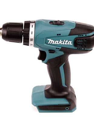 Makita série DK 14004 G avec perceuse-visseuse sans fil DF 347 D 14,4 V + cisaille à gazon UM 165 D + 1 batterie 1,3 Ah + chargeur + tablier de travail