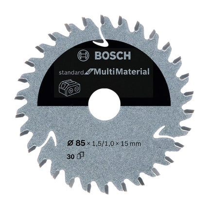 Sierra circular inalámbrica Bosch GKS 12V-26 Professional 12 V 85 mm + 1x batería 3,0 Ah + cargador + hoja de sierra + L-Boxx