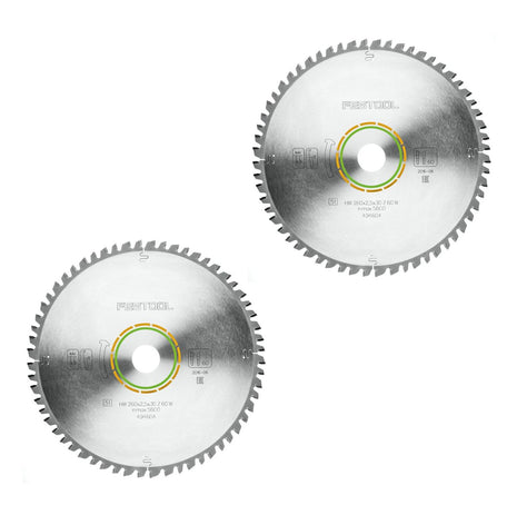Festool Universal Sägeblatt W60 260 x 2,5 x 30 mm 2 Stück ( 2x 494604 ) für Kapp Zugsäge KS 120 und KS 88 - Toolbrothers