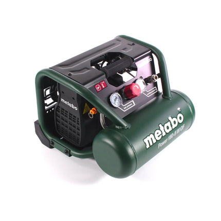 Compresor Metabo Power 180-5 W OF 8 bar 1,1 kW + manguera espiral 7,5 m + pistola de aire + inflador de neumáticos