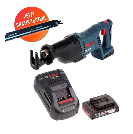 Lame de scie sabre Carbide Bosch gratuite Bosch GSA 18V-LI Scie sabre sans fil 18 V + 1x batterie 2,0 Ah + chargeur