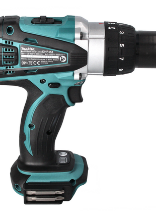 Taladro percutor inalámbrico Makita DHP 458 RG 18 V 91 Nm + 2 baterías 6,0 Ah + cargador