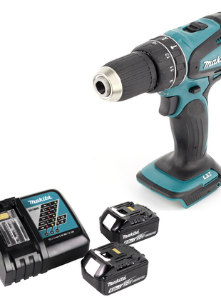 Taladro percutor inalámbrico Makita DHP 456 RG1 18 V 50 Nm + 2x baterías 6,0 Ah + cargador