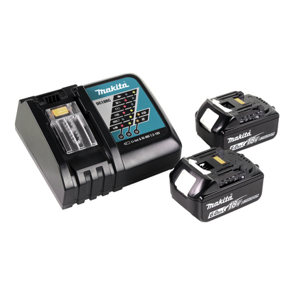 Taladro percutor inalámbrico Makita DHP 456 RG1 18 V 50 Nm + 2x baterías 6,0 Ah + cargador