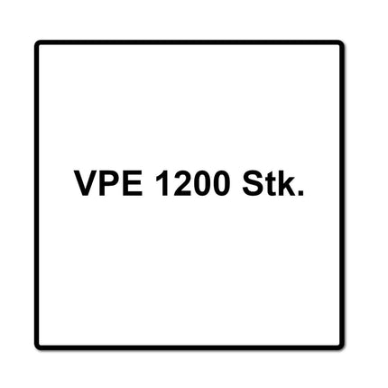 Tornillos para terraza Meisterling 5x50 mm 1200 piezas (6x 010010000011) Punta CUT Lente de 90° Cabeza avellanada con rosca gruesa Torx 2/3 Acero inoxidable VA