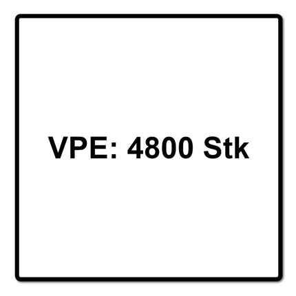 Tornillos para terraza Meisterling 5x50 mm 4800 piezas (24x 010010000011) Punta CUT Lente de 90° Cabeza avellanada con rosca gruesa Torx 2/3 Acero inoxidable VA