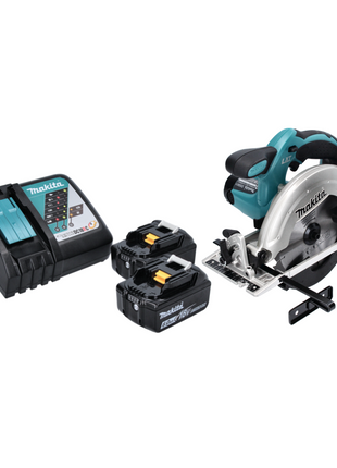 Sierra circular de batería Makita DSS 611 RG 18 V 165 mm + 2x baterías 6,0 Ah + cargador