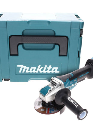 Amoladora angular inalámbrica Makita DGA 519 ZJ 18 V 125 mm Brushless X-Lock Solo + Makpac - sin batería, sin cargador