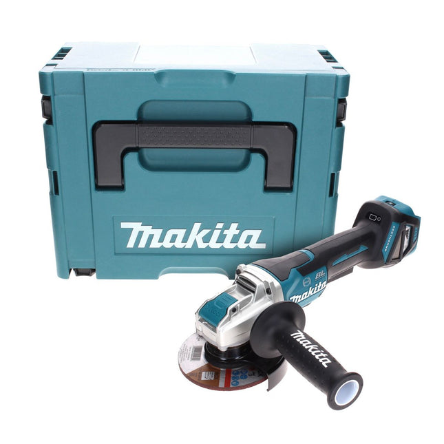 Amoladora angular sin cable Makita DGA 519 ZJ 18 V 125 mm Brushless X-Lock Solo + Makpac - sin batería, sin cargador