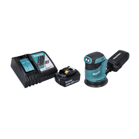 Makita DBO 180 RG1 Akku Exzenterschleifer 18 V 125 mm + 1x Akku 6,0 Ah + Ladegerät - Toolbrothers