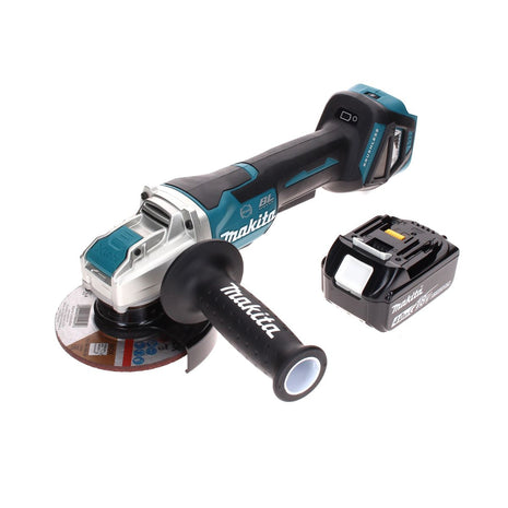 Makita DGA 519 M1 Akumulatorowa szlifierka kątowa 18 V 125 mm bezszczotkowa X-Lock + 1x akumulator 4,0 Ah - bez ładowarki