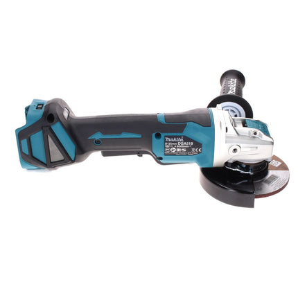 Amoladora angular sin cable Makita DGA 519 RM1 18 V 125 mm Brushless X-Lock + 1x batería recargable 4,0 Ah + cargador