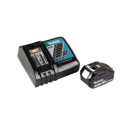 Amoladora angular sin cable Makita DGA 519 RM1 18 V 125 mm Brushless X-Lock + 1x batería recargable 4,0 Ah + cargador