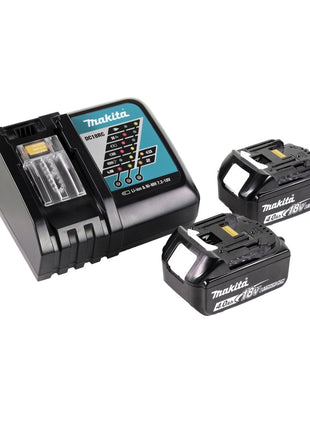 Amoladora angular a batería Makita DGA 519 RM 18 V 125 mm sin escobillas X-Lock + 2x baterías 4,0 Ah + cargador