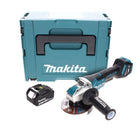 Amoladora angular a batería Makita DGA 519 M1J 18 V 125 mm sin escobillas X-Lock + 1x batería 4,0 Ah + Makpac - sin cargador