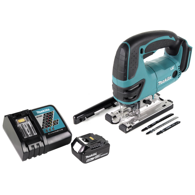 Sierra de calar sin cable Makita DJV 180 RG1 18V + 1x batería 6.0 Ah + cargador