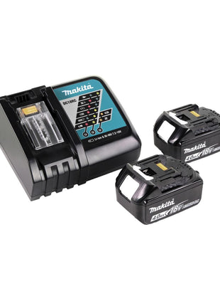 Makita DGA 519 RMJ akumulatorowa szlifierka kątowa 18 V 125 mm bezszczotkowa X-Lock + 2x akumulator 4,0 Ah + ładowarka + Makpac