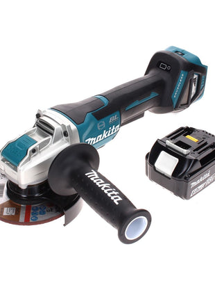 Amoladora angular a batería Makita DGA 519 G1 18 V 125 mm sin escobillas X-Lock + 1x batería 6,0 Ah - sin cargador