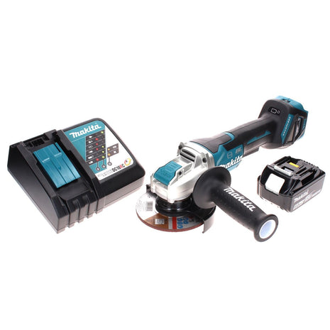 Makita DGA 519 RG1 Meuleuse d'angle sans fil 18 V 125 mm Brushless X-Lock + 1x batterie 6,0 Ah + chargeur