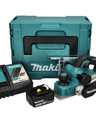 Makita DKP 181 RM1J rabot sans fil 82 mm 18 V sans balais + 1x batterie 4,0 Ah + chargeur + Makpac