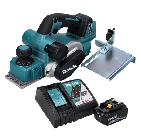 Makita DKP 181 RT1 strug akumulatorowy 82 mm 18 V bezszczotkowy + 1x akumulator 5,0 Ah + ładowarka