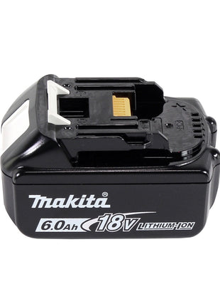 Makita DKP181G1J Rabot sans fil 82mm 18V Brushless + 1x Batterie 6,0 Ah + Coffret Makpac - sans chargeur