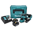 Makita DKP 181 RGJ cepillo de batería cepillo plegable 82 mm 18 V sin escobillas + 2x baterías 6,0 Ah + cargador + Makpac