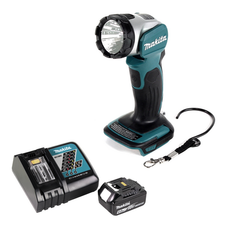 Lampada a batteria Makita DML 802 RG1 per batterie da 14,4 e 18 V + 1x batteria da 6,0 Ah + caricabatterie