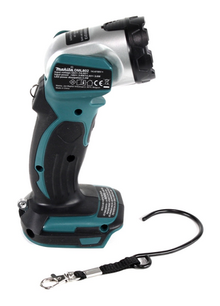 Lámpara de batería Makita DML 802 RG para baterías de 14,4 y 18 V + 2x baterías 6,0 Ah + cargador