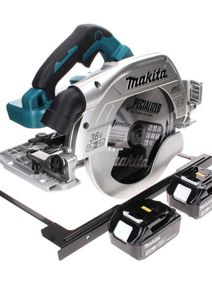 Makita DHS 900 F2 Scie circulaire sans fil 36 V (2x 18 V) 235 mm brushless + 2x Batteries 3,0 Ah - sans chargeur