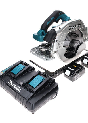 Makita DHS 900 PF2 scie circulaire à main sur batterie 36 V (2x 18 V) 235 mm sans balais + 2x batterie 3,0 Ah + double chargeur