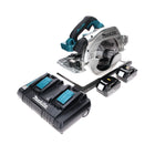 Sierra circular a batería Makita DHS 900 PM2 36 V (2x 18 V) 235 mm sin escobillas + 2x batería 4,0 Ah + doble cargador
