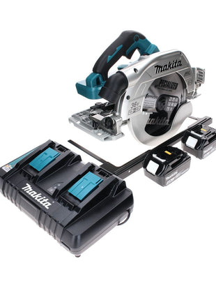 Sierra circular a batería Makita DHS 900 PM2 36 V (2x 18 V) 235 mm sin escobillas + 2x batería 4,0 Ah + doble cargador