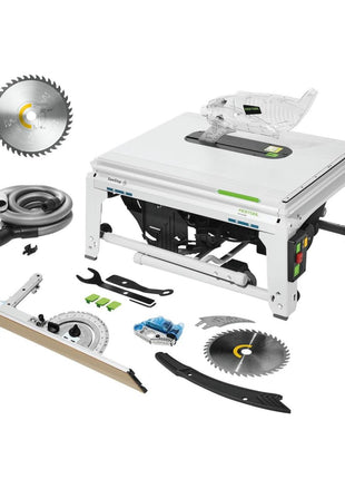 Sierra de mesa Festool TKS 80 EBS 2200 W 254 mm (575781) + hoja de sierra circular universal W40 (575975)