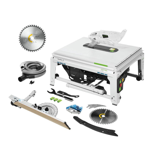 Sierra de mesa Festool TKS 80 EBS 2200 W 254 mm (575781) + hoja de sierra circular universal W40 (575975)