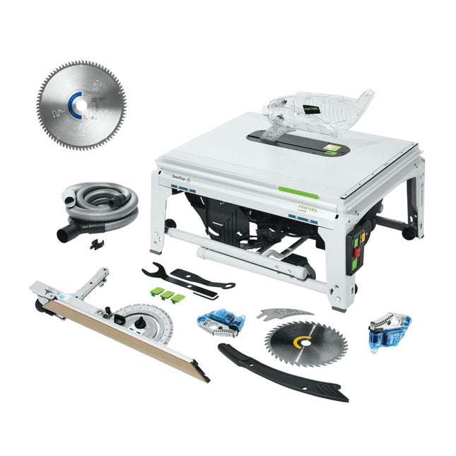 Sierra de mesa Festool TKS 80 EBS 2200 W 254 mm (575781) + hoja de sierra circular especial TF80 A (575978) + 1 cartucho KT-TKS 80 (575851)