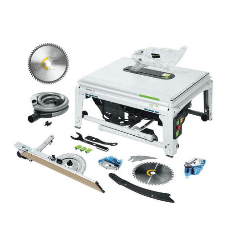 Festool TKS 80 EBS Tischkreissäge 2200 Watt 254 mm ( 575781 ) + Feinzahn Kreissägeblatt W60 ( 575976 ) + 1x KT-TKS 80 Patrone ( 575851 )