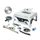 Sierra de mesa Festool TKS 80 EBS 2200 W 254 mm (575781) + hoja de sierra circular universal W40 (575975) + 1 cartucho KT-TKS 80 (575851)